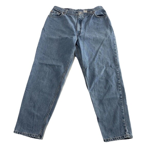 Vtg y2k Levi's 550 jeans size 16 USA made tapered leg relaxed fit cotton red tab - Picture 1 of 11